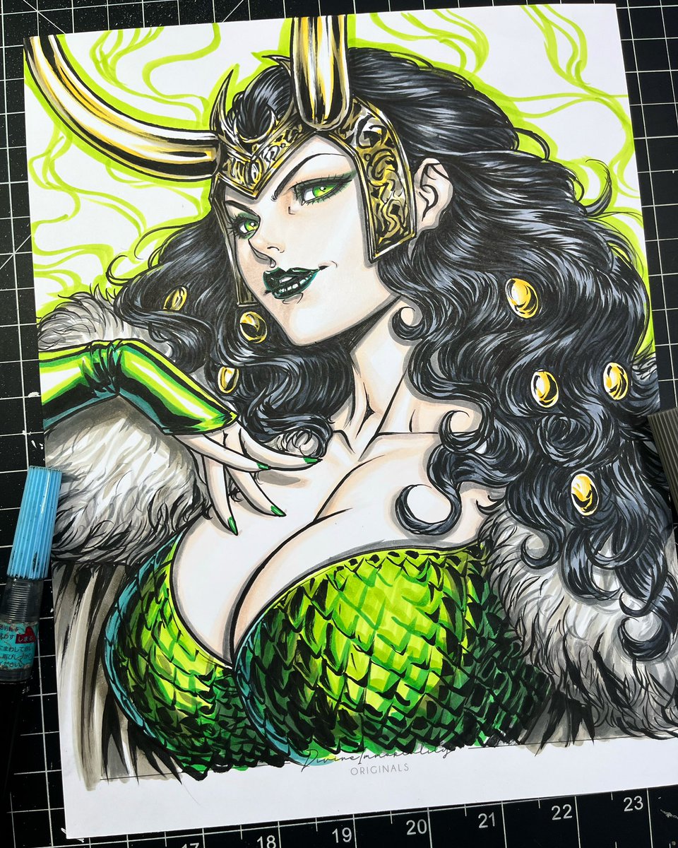 Thank you for catching the stream! 

Been wanting to draw lady Loki for a long time. Can’t wait for the next season of Loki to come out! 

#ladyloki #ladylokifanart #ladylokiart #lokilaufeyson #lokiseries #marvel #marvelcomics #lokimarvel #copicmarkers #copic #copicillustration