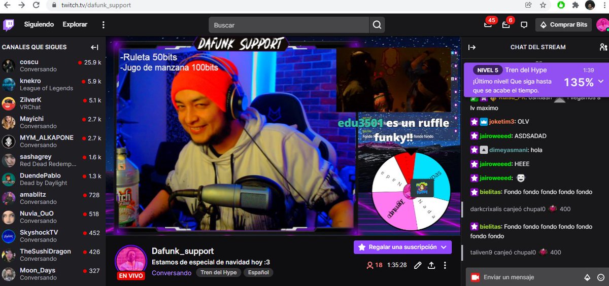 dafunksupport's tweet photo. Es la primera vez que me pasa que llego al tren del hype lvl 5 gracias a todos los que me apoyan despues de 3 años de stream...k li da https://t.co/fZw5FzpPpk