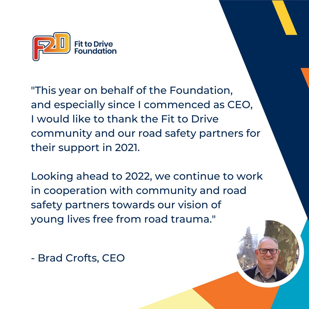 F2DFoundation's tweet photo. 2021 wrap up!

The F2D Year 11 Workshop is proudly supported by TAC and VicRoads to bring road safety education to Victorian education providers and young road users.

Road trauma doesn’t discriminate so please take care this festive season. https://t.co/g46r2sQleB
