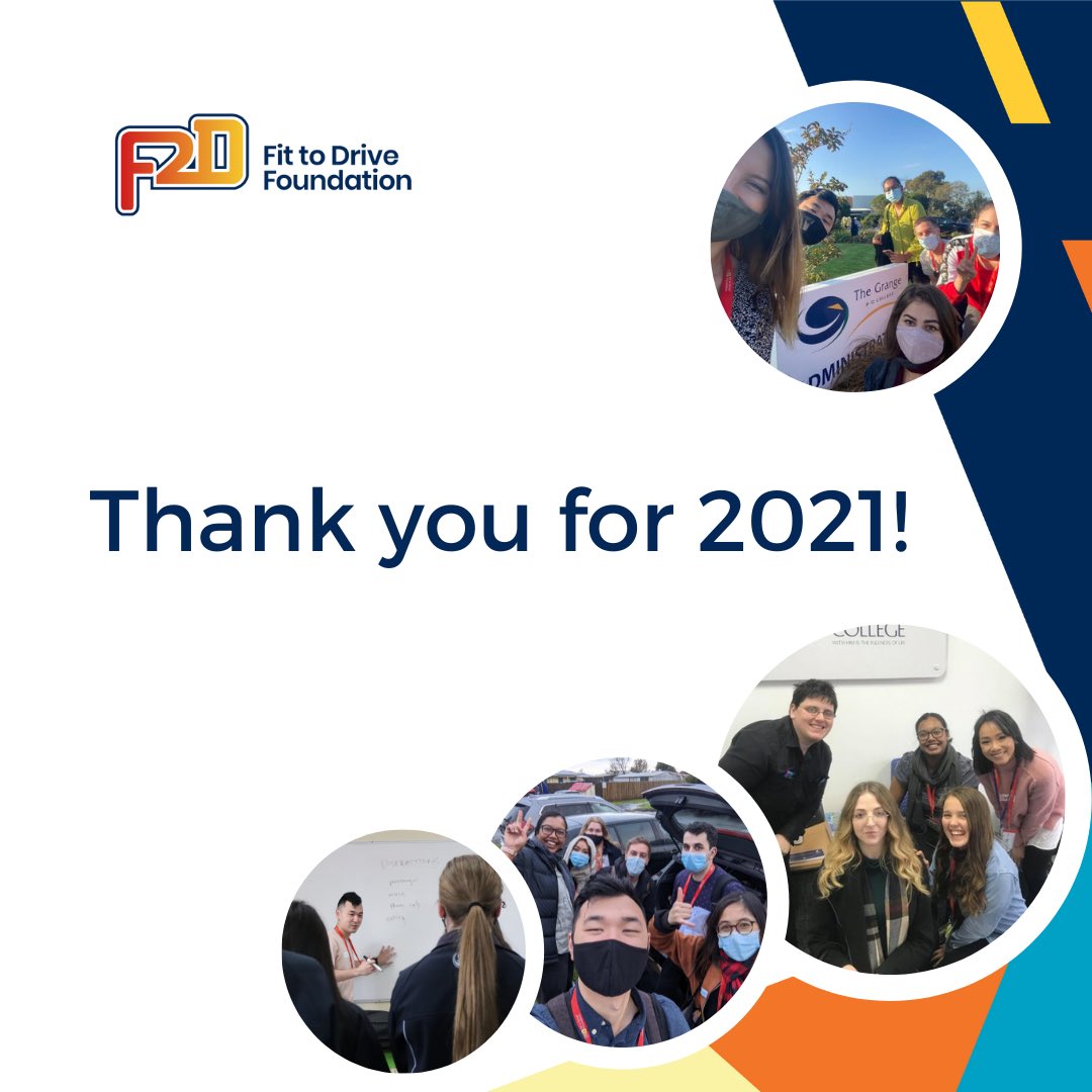 F2DFoundation's tweet photo. 2021 wrap up!

The F2D Year 11 Workshop is proudly supported by TAC and VicRoads to bring road safety education to Victorian education providers and young road users.

Road trauma doesn’t discriminate so please take care this festive season. https://t.co/g46r2sQleB