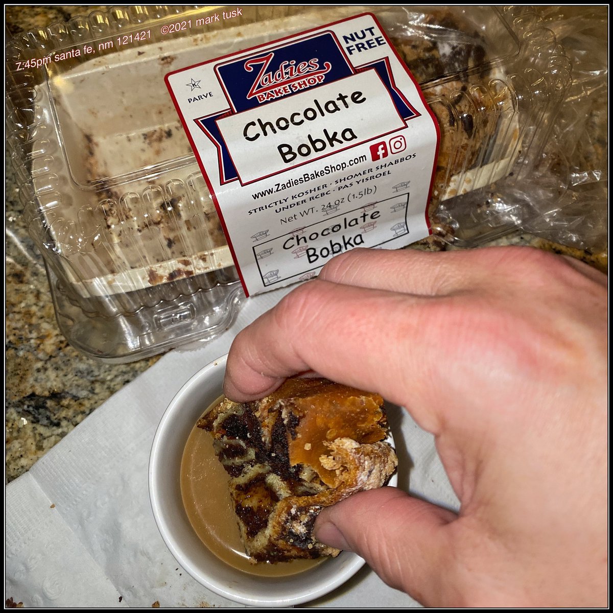 marktusk's tweet photo. i’ve already demolished the best bday gift ever #Zadies #chocolate #bobka from #FairLawn #NJ mega thanx to my surrogate mama/auntie Carol ❤️
oh, you can’t tell but that’s my Zabar’s mug ☕️ 
NY/NJ to the bone 🦴 https://t.co/4xXv6kdHdt