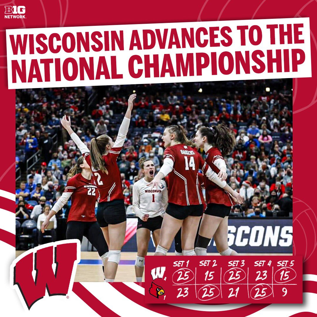WisconsinOnBTN's tweet image. That was incredible, @BadgerVB!