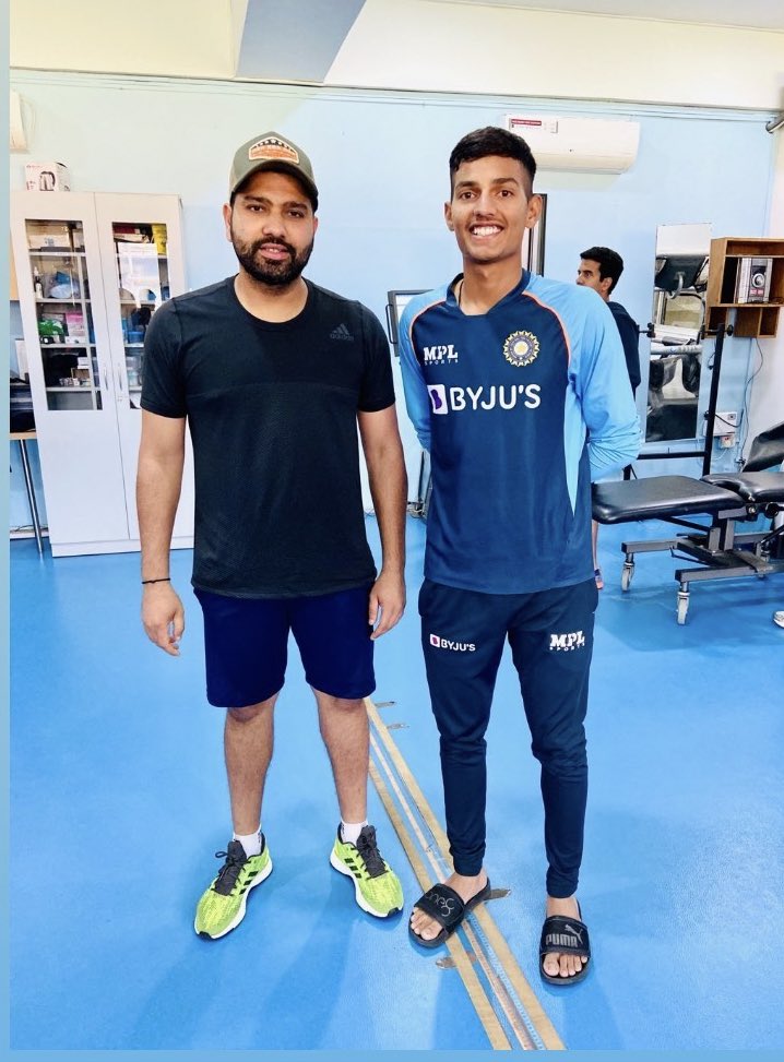 Rajesh Khilare on Twitter: "India U19 Captain Yash Dhull with Rohit Sharma  and Ravindra Jadeja at the National Cricket Academy (NCA) (Pic: Yash  Dhull/Instagram) #Cricket #TeamIndia https://t.co/seGMaacgVi" / Twitter