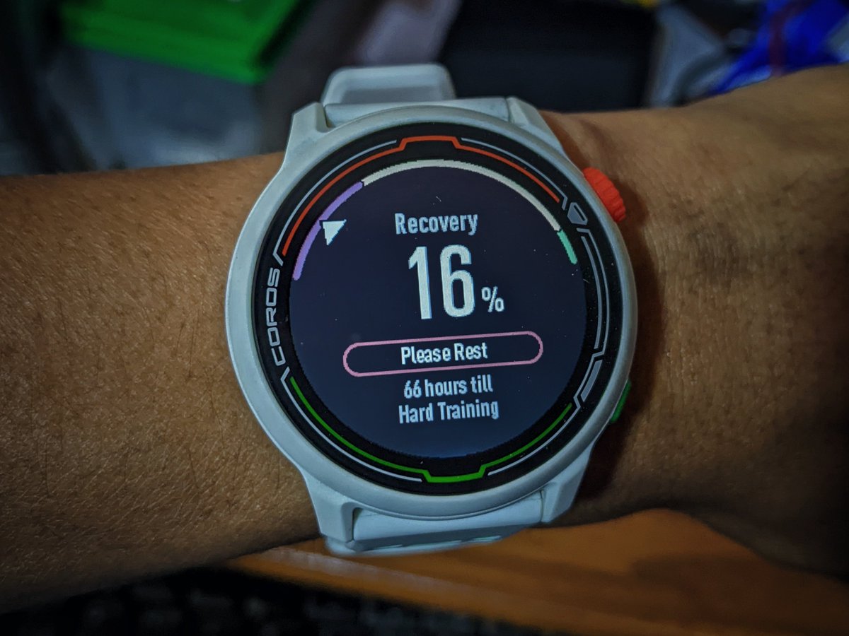 AzizSan44's tweet photo. Recovery mode di #CorosWatch ini seperti #BodyBattery di #GarminSportwatch https://t.co/LLQl4s33Vi