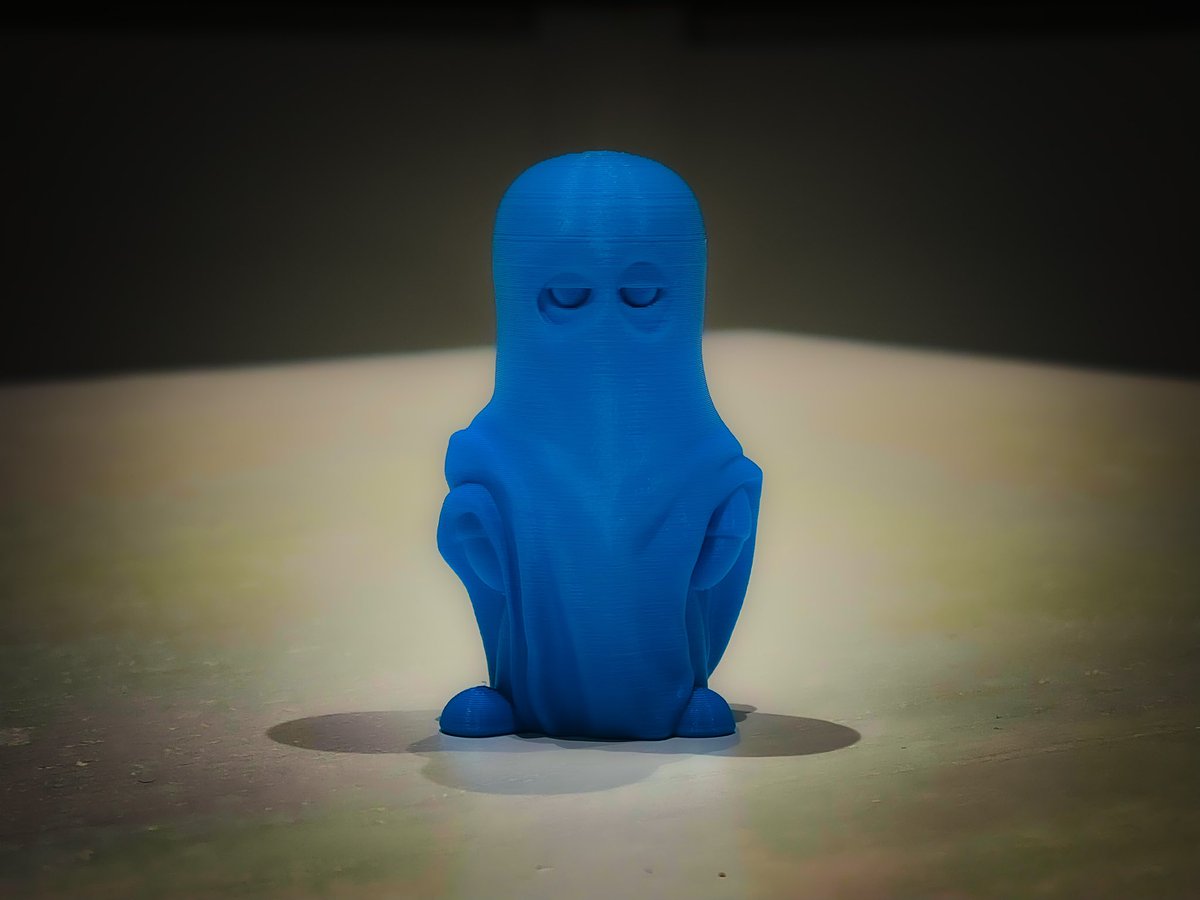 SamPrentice's tweet image. #testprint of the @wekster2507 #ghost #printercalibration on the #ender3pro