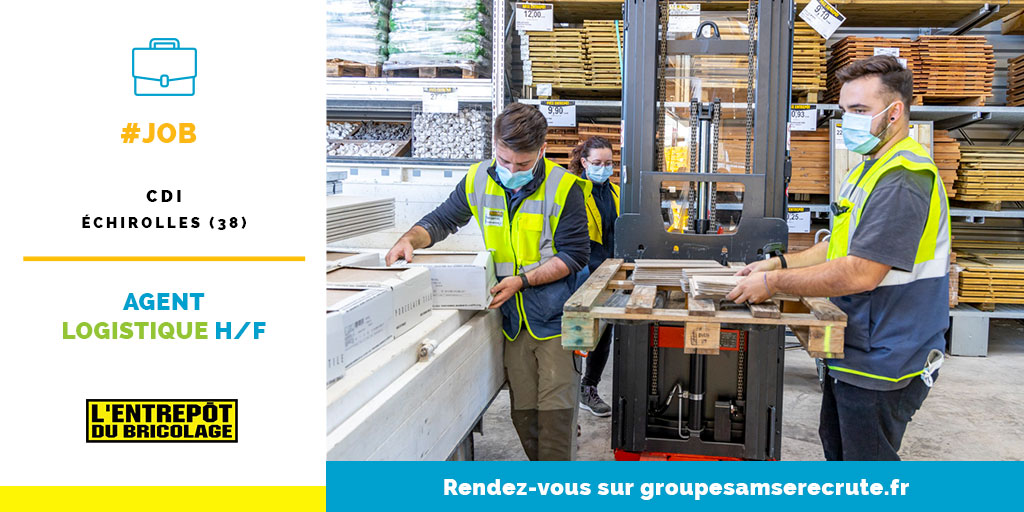 RHGroupeSAMSE's tweet image. #Job Tu fais preuve de réactivité et de rigueur ? Le magasin @bricolage_edb d&apos;Échirolles (38) recrute un(e) #AgentLogistique 🙂
Intègre un poste clé qui t&apos;offrira des responsabilités 👏 
Rejoins-nous ➡ swll.to/E4nx47d