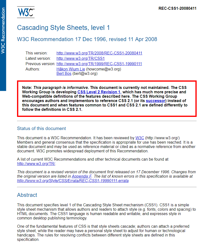 WebDesignMuseum's tweet photo. Happy 25th birthday CSS1! 

On December 17, 1996, W3C issued official recommendations for language specification, Cascading Style Sheets, level 1 (CSS1). 

https://t.co/7x3vcFieo2

#CSS1 #InternetHistory https://t.co/lUnLlWRzEn