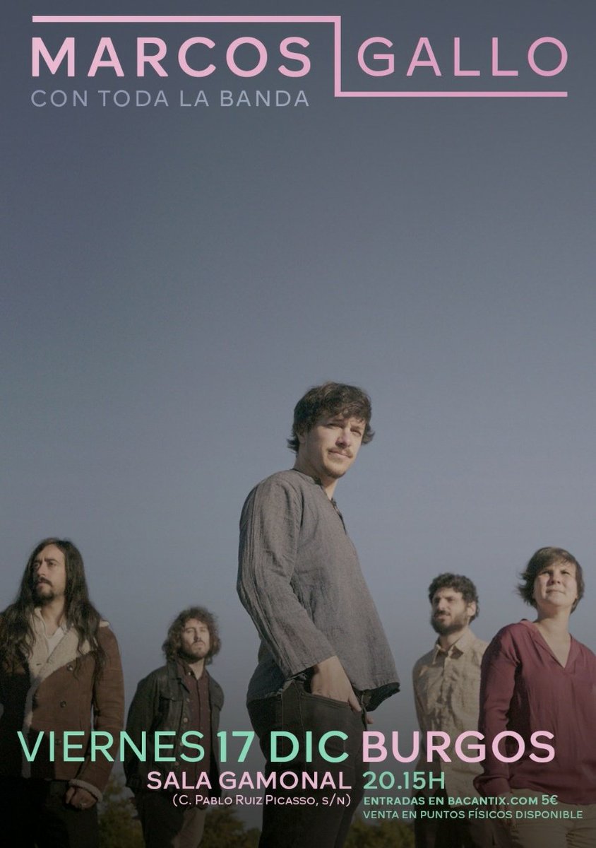 Hoy me despido de los escenarios por una temporada en #Burgos, con toda la banda. Siempre bonito tocar en mi ciudad 😊