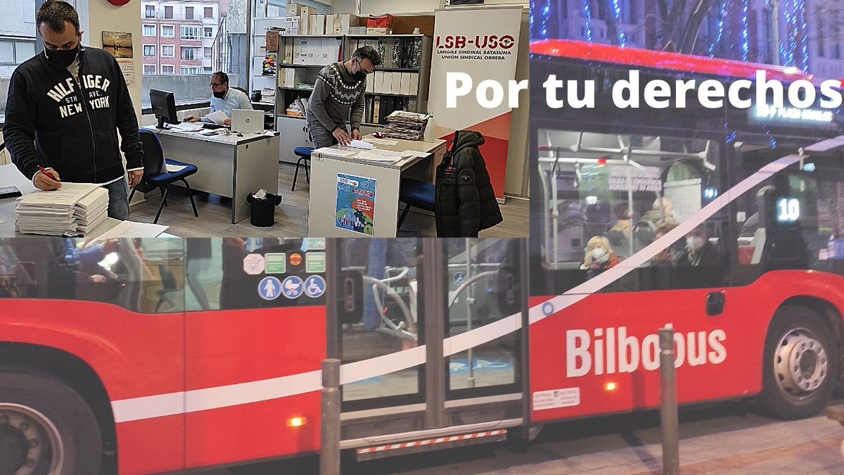 LSB_USOEuskadi's tweet photo. 👍LSB-#USOTeDefiende
🔝LSB-#USO #Bilbobus en colaboración con los servicios jurídicos ultimando las demandas para exigir que la empresa cumpla con la ⚖️sentencia de los FNR
#HazUSODeTusDerechos
Bat egin LSB-USO sindikatuarekin zure eskubideak baliatzeko👌
https://t.co/6SSnb4YFSi https://t.co/0otzQxGsSX