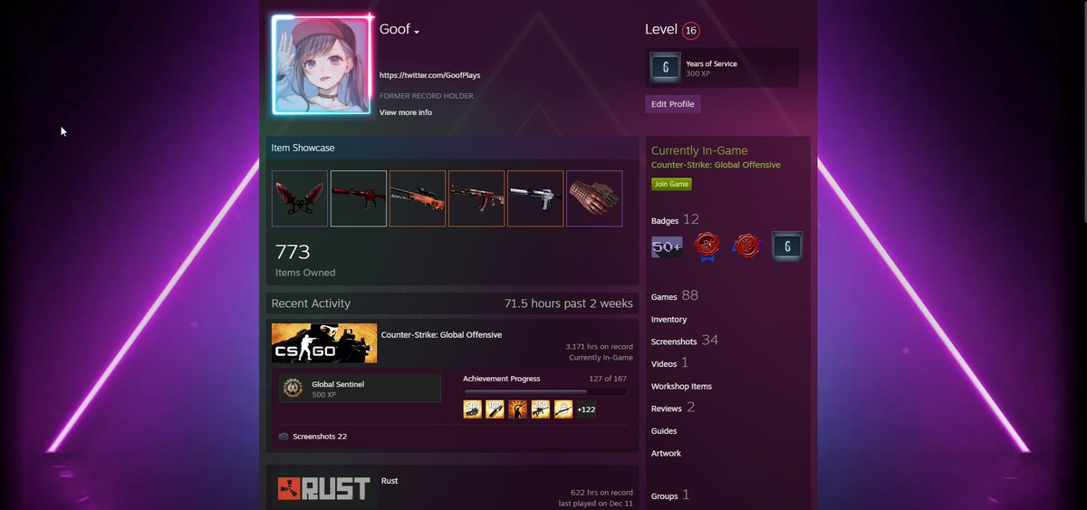 GoofCSGO's tweet photo. 📌Tweet

👉Steam:https://t.co/0gpy3gRDqP
👉Trade Link:https://t.co/VzzWLHEx6A
👉CSGO-Rep:https://t.co/8QjzIOv1gd
🛒Buff Store:https://t.co/KYIilbg9mF https://t.co/F3duxJYzyL