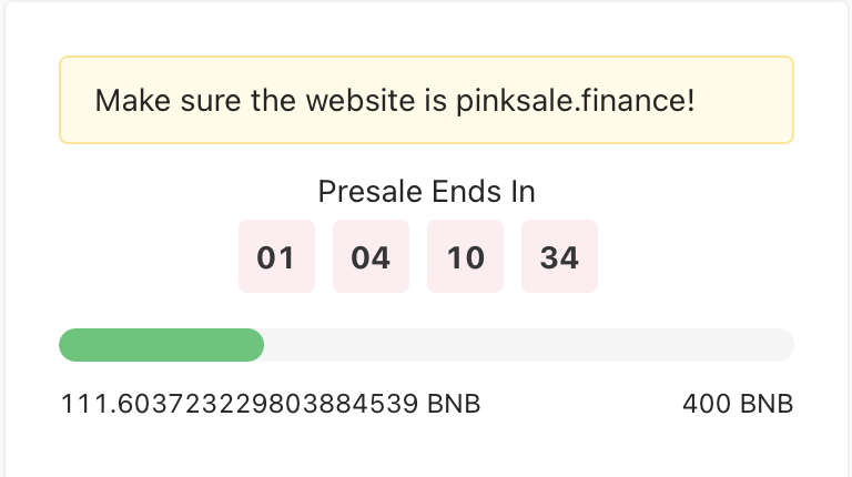 Momotaman Token Soft cap is 200 BNB. We launch at 200 BNB.

Come guys participate and make 30% gains at launch itself.

pinksale.finance/#/launchpad/0x…

#BSCGems #newtoken #100xgem  #NFT #Cryptogame