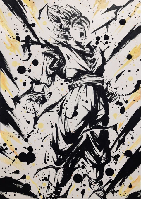 自信
#ドラゴンボール #模写 #イラスト #墨絵 