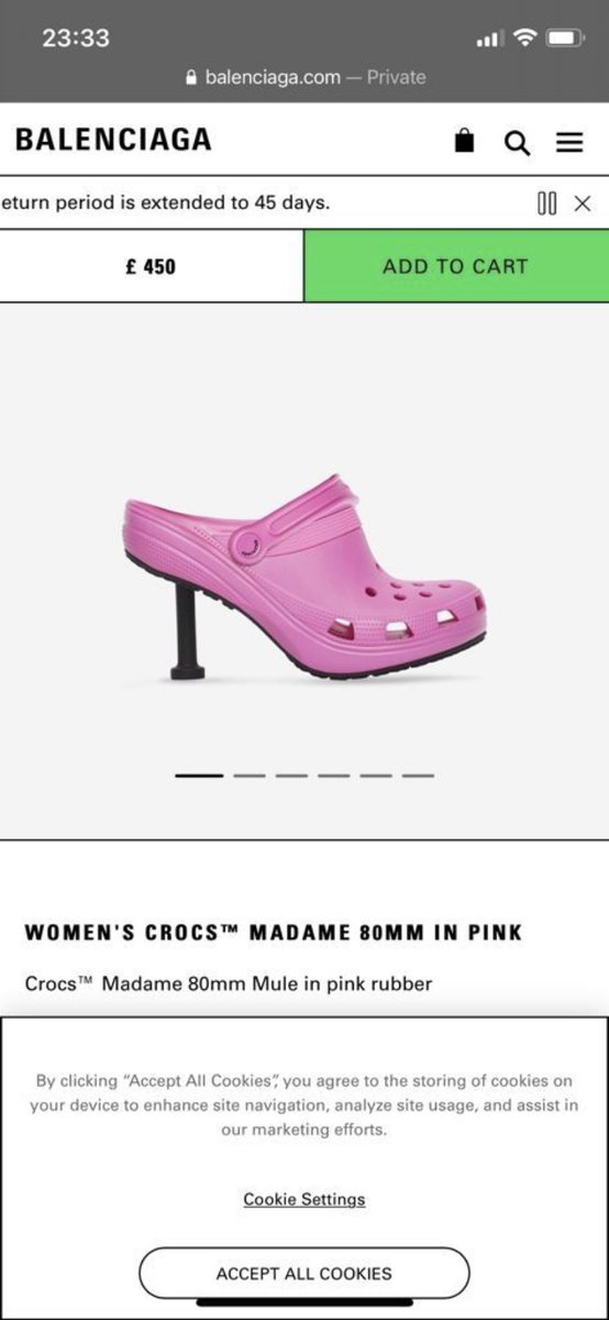 Griffin_Emma's tweet photo. These blew my mind! #crocwatch @Dad72Swim just £450 🤯 #crocs https://t.co/tPy2VvS2Ae
