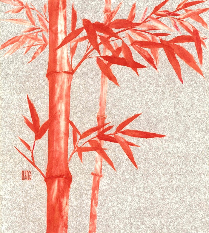 宝石による朱竹画 宝石による朱竹画 2025年最新】幸運を招く朱竹画の人気アイテム - メルカリ