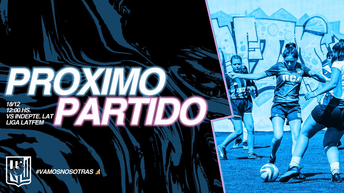 RacingClubLAT's tweet photo. Y las Pibas ya juegan el clásico en la segunda fecha! en un horario hermoso para pagar 500 mangos(?) una birra en Palaá y sentarse a verlo tranquilamente, también los esperamos a todas y todos los que quieran alentar al Femenino.

#VamosRacing
#VamosNosotras https://t.co/GBHN0FrAfR