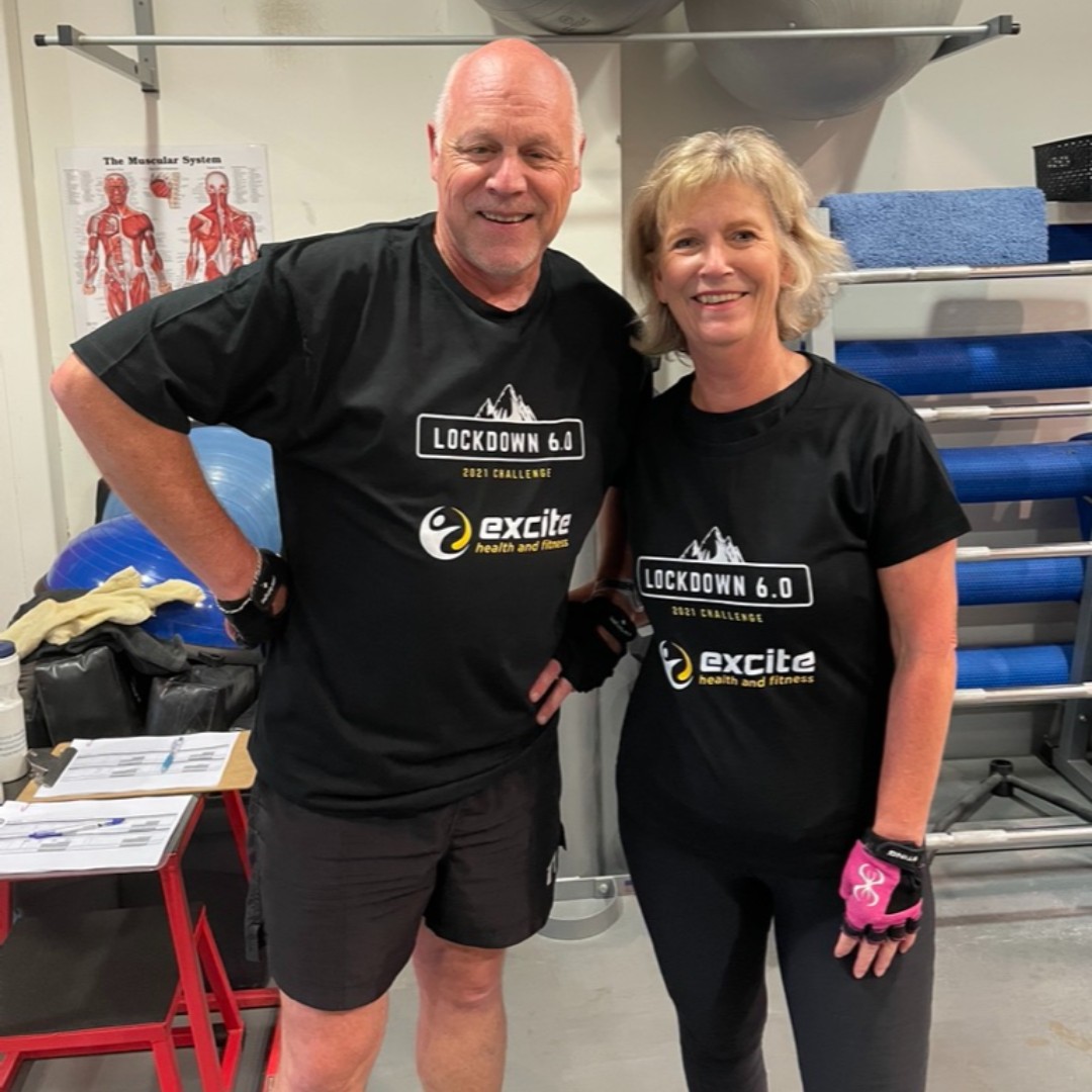 ExciteHealthFit's tweet photo. Lockdown V6.0 Challenge - the last lockdown was long and annoying...but we stuck to our fitness goals....and some achieved the Challenge put to them! And the reward was a limited edition t-shirt...awesome job team! https://t.co/lx4Q9rKRRo