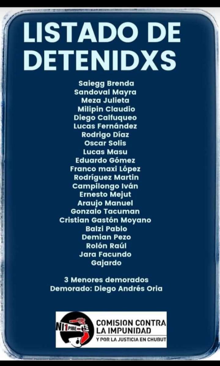 arieljIglesias's tweet photo. Libertad a los presos por luchar contra la Megaminería en Chubut https://t.co/ebYW7JuyeM