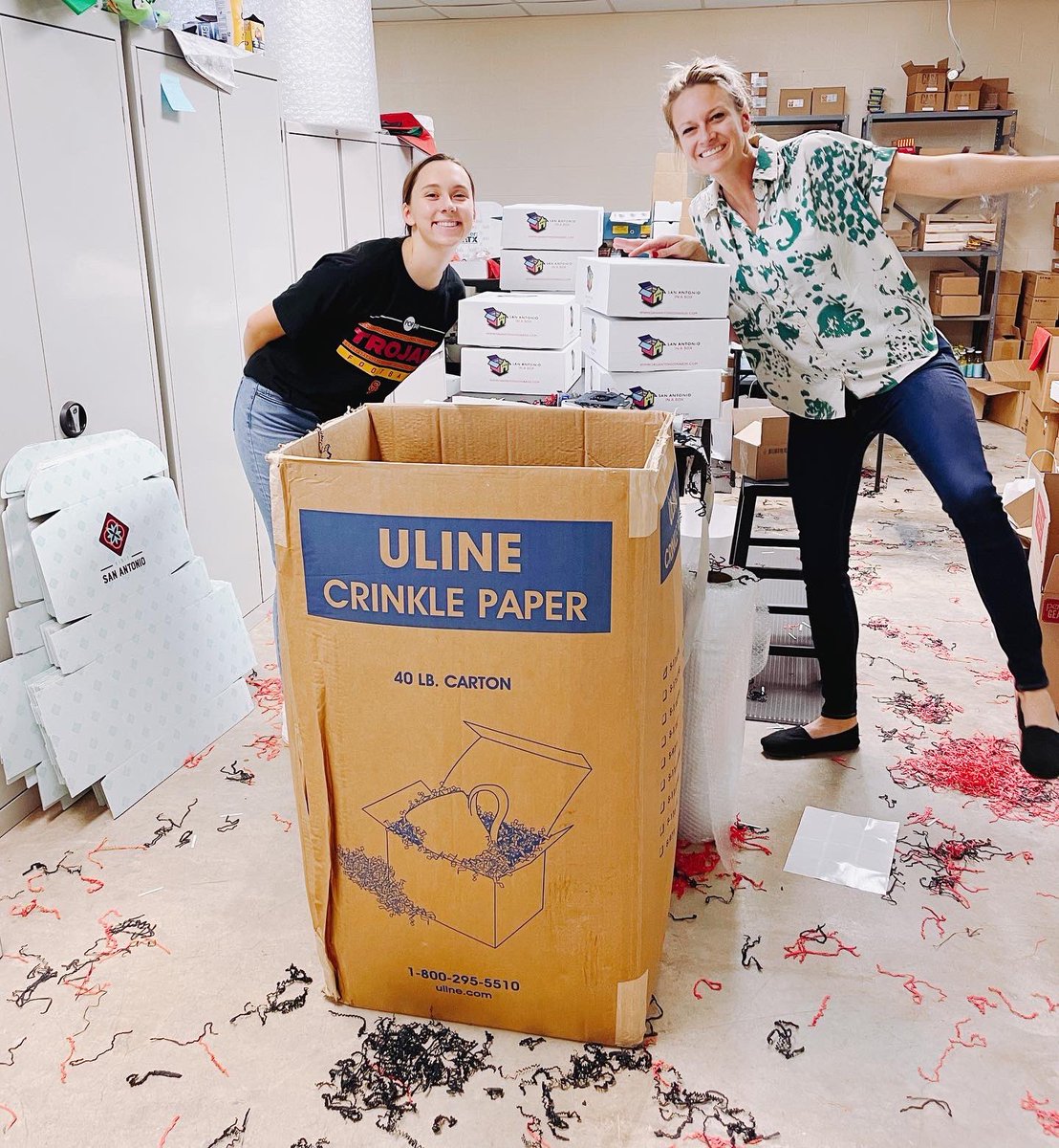 The aftermath of 900 boxes! Thank you for trusting us with your employee gifts <a href="/MethodistHosp/">Houston Methodist</a>