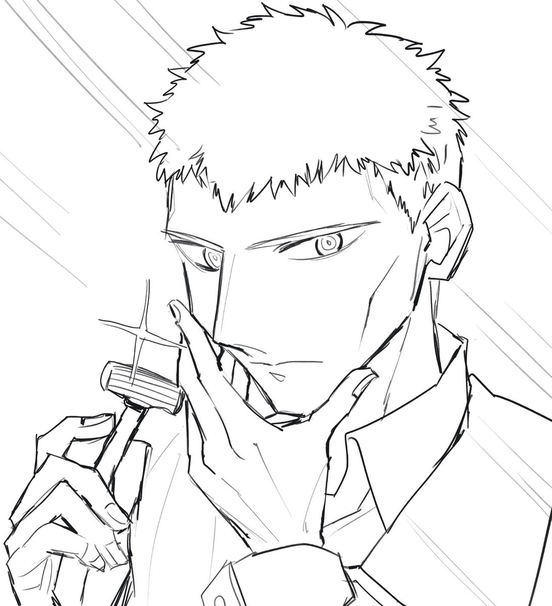 髭剃りのこしないかなてしてるビムさ 
