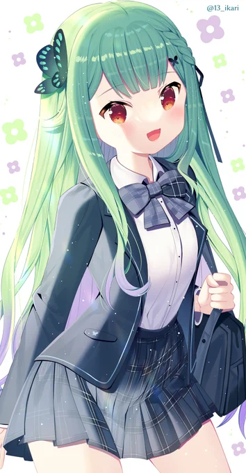 新衣装るしあちゃん🦋#絵クロマンサー 