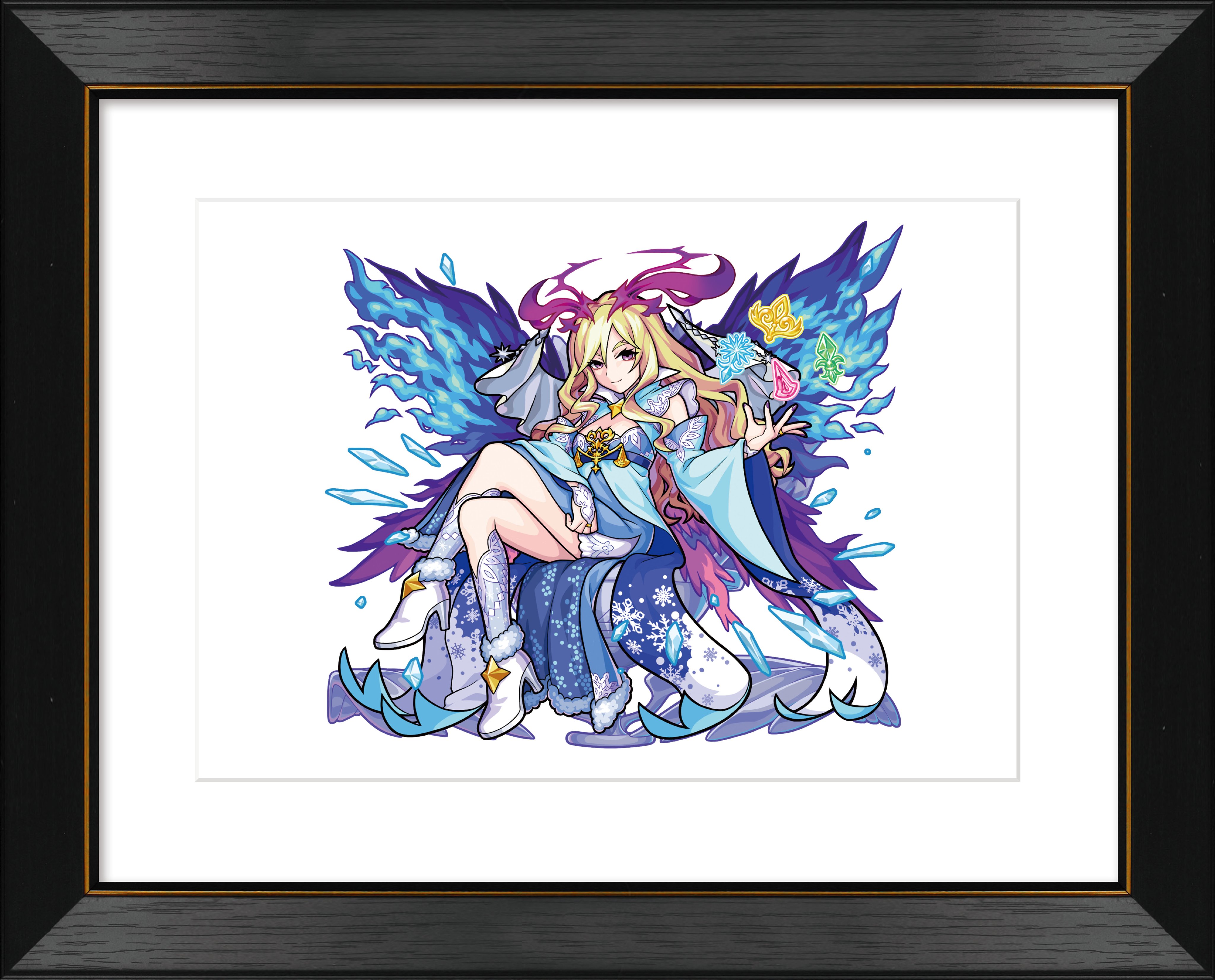 モンスターストライク　「新生・堕天の王　ルシファー」　高精細複製イラスト モンスターストライク 高精細複製イラスト 新生・堕天の王