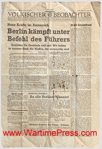 @dincerica @clementattleen Adamın yüzüne çarpacan işte şunu:

Berlin Führer’in komutası altında savaşıyor.
Goebbels: “Şehrimizi (Berlin’i) savunmak için gereken silahımız var”
April 1945