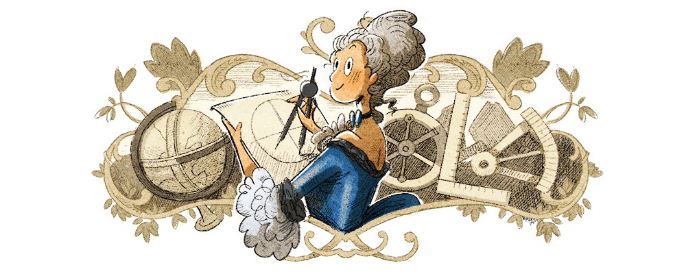 GoogleDoodles's tweet photo. Today's #GoogleDoodle celebrates philosopher &amp; scientist Émilie du Châtelet, who co-authored with Voltaire the first French book to simplify Newtonian physics 🇫🇷

She definitely understood the gravity of the situation!

Learn more → https://t.co/MoFN2shx3p https://t.co/zatECOwBkO