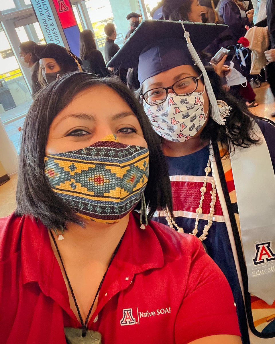NativeSoar's tweet photo. Congrats to our relatives, Dr. Karen Francis-Begay (Ph.D. In Higher Education) and Angela Martin (B.A. in Elementary Education). Dr. Francis-Begay (Diné) has served as an administrator for 29 years at @uarizona! Angela (Tohono O’odham), was a previous Native SOAR mentor! https://t.co/O8rLdmnKle