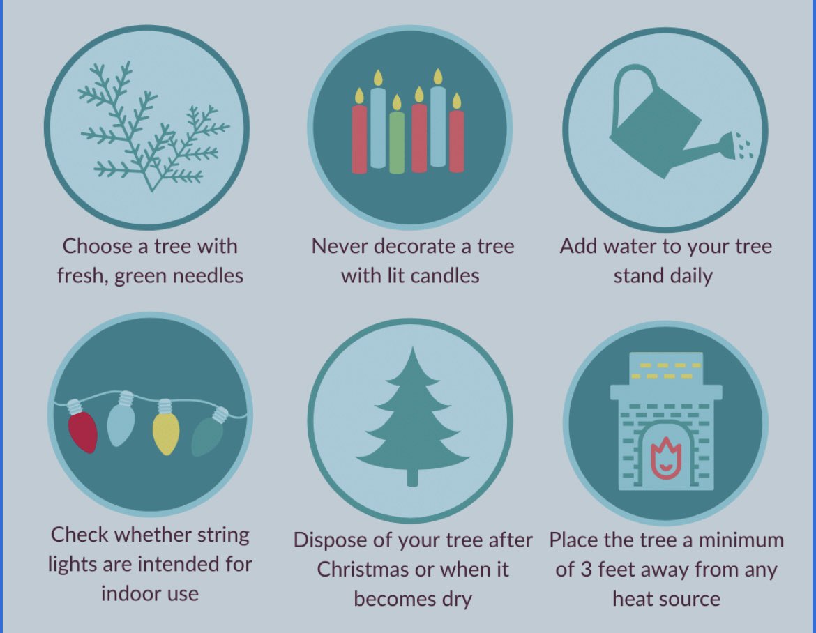 TMFPD's tweet photo. Holiday Decor #FirePrevention Tips. #FireSafeHoliday @washoecounty @NevadaLWF https://t.co/yfteIuGjTJ