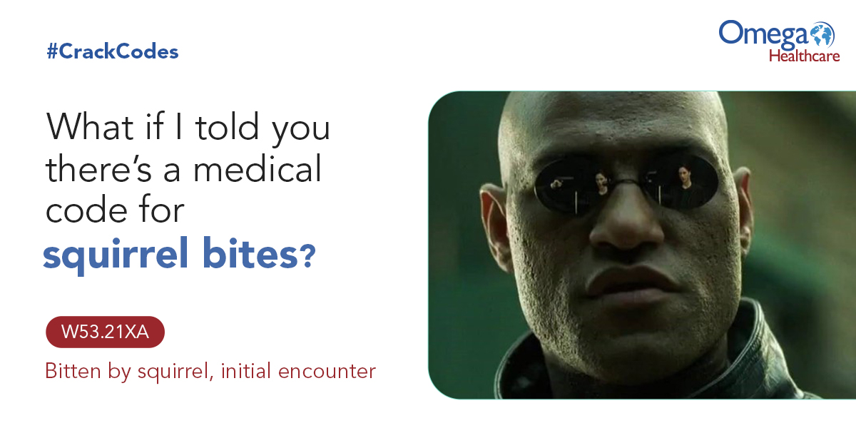 Omega_HMS's tweet image. Whatever your medical complaint, there is a code for that in The International Statistical Classification of Diseases and Related Health Problems (#ICD). And when it comes to #medicalcodes, Omega Healthcare has cracked it! Stay tuned for more #CrackCodes! #CodingHumor #ICD10Codes
