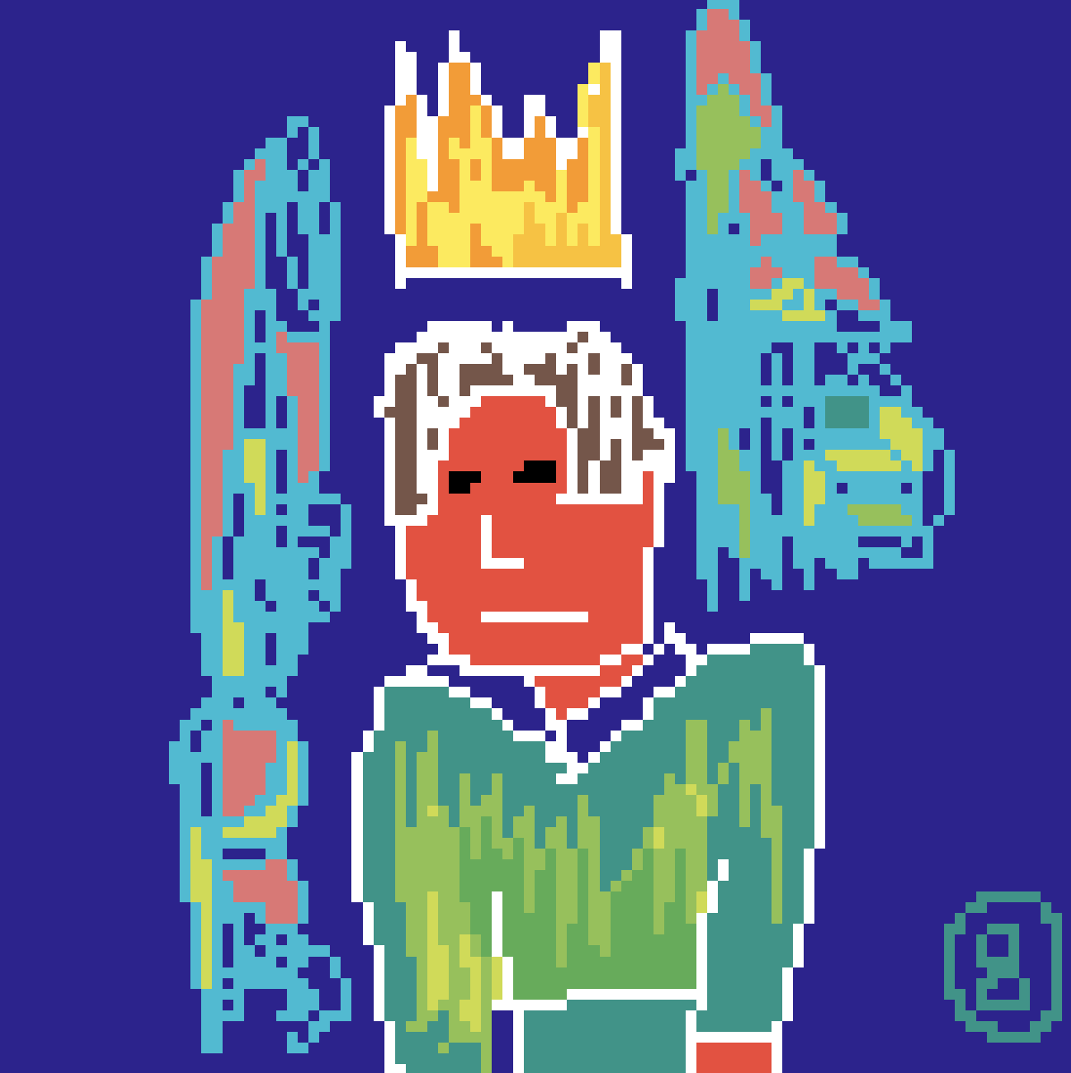#8, King. #nftart