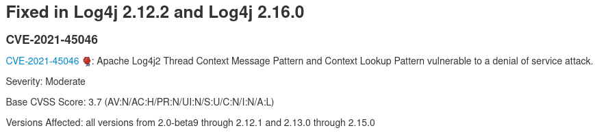 LunaSecIO's tweet photo. It looks like Apache got the memo and updated the 2nd CVE from a 3.7 to a 9.0 after figuring out it meant RCE, not just a DOS! https://t.co/XwKRH3SAj8 https://t.co/QvAr6hU5rh