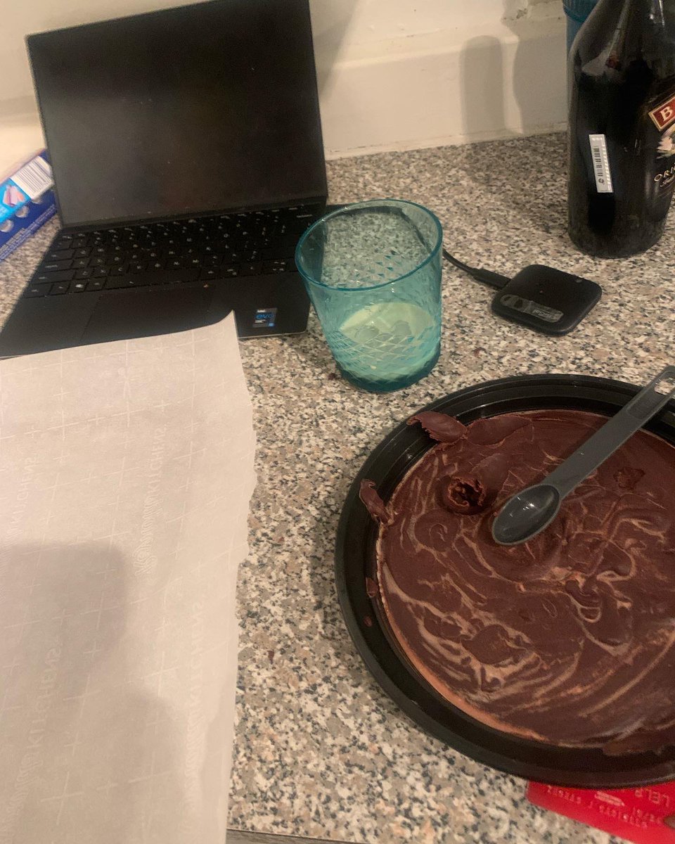 tommiecas's tweet photo. Night Two of baking for a Legend-ary Holiday Party is a wrap! Counter space a total mess? โ๏ธCake batter (and all liquors) taste tested? โ๏ธ Brick oโ Truffle? โ๏ธ Negative COVID Test? โ๏ธ Bring on tomorrow! #OneToGo #ApexLegends #SloppyBalls #BoozyCake #ForeverFamily https://t.co/cJluk0VuVb