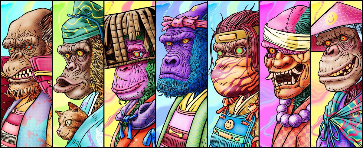77 SAMURAI APES πππ (@naonejetta_77) on Twitter photo 77 SAMURAI APES πππ
The deadliest warriors of The New Ape City. They are here to fight and guard our most treasured possession, Ethereum Coins!!!
Influenced by Japanese Manga and Mr. Akira Kurosawaβs films that have made a big impact on my childhood.
opensea.io/collection/77-β¦ 77 SAMURAI APES πππ
The deadliest warriors of The New Ape City. They are here to fight and guard our most treasured possession, Ethereum Coins!!!
Influenced by Japanese Manga and Mr. Akira Kurosawaβs films that have made a big impact on my childhood.
opensea.io/collection/77-β¦