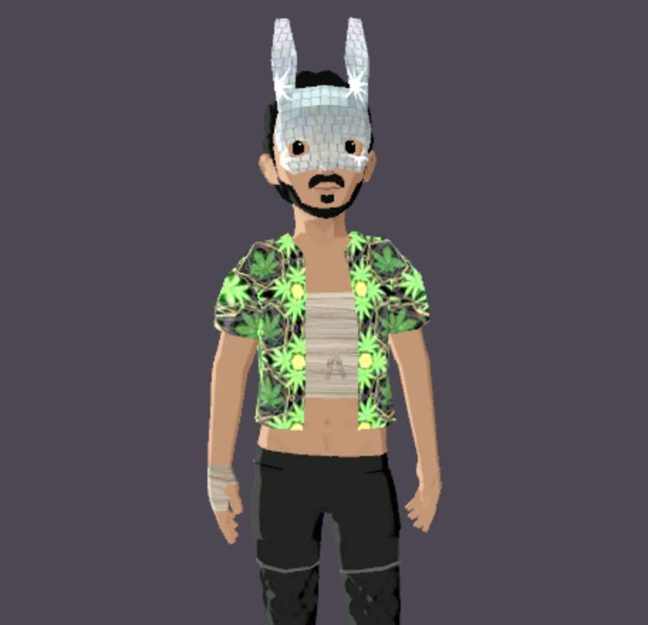 michi_todd's tweet photo. Who's ready for the next @stoney_eye collab wearable to celebrate NYE!? 🐰☁️

Follow the white rabbit to @decentraland and RSVP:
https://t.co/8pBJb7xPln https://t.co/UwAbhCXqYs
