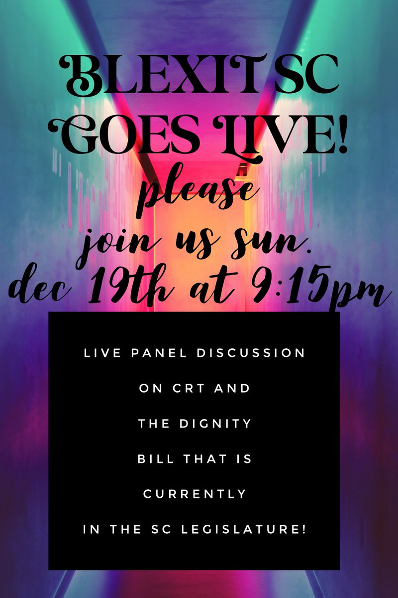 BlexitSC's tweet photo. Follow Blexit SC on IG and come listen!!! https://t.co/ehjg6mogZO