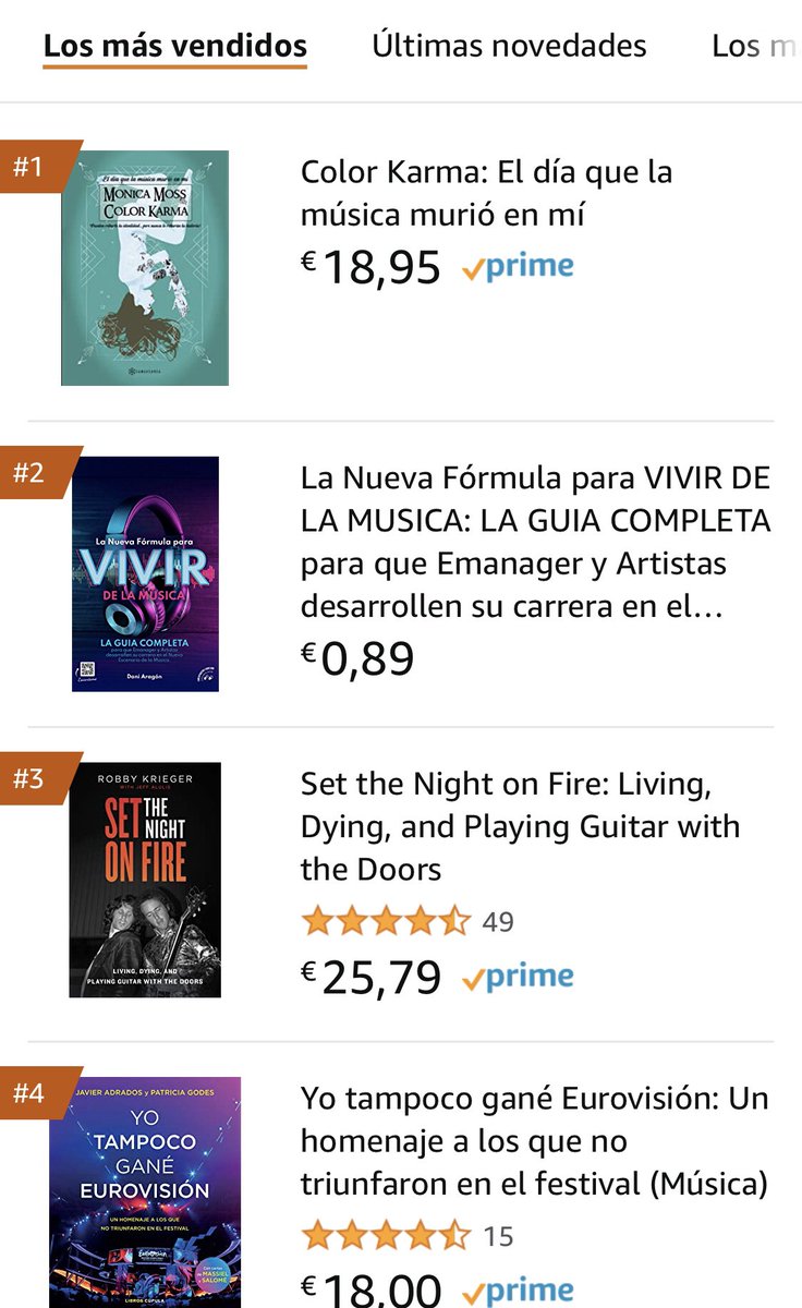 🎇Que te despierten con la gran noticia de que tu libro, recién salido al mercado sea Número Uno en Ventas en Amazon… ¡¡es la leche!!

¿Será el 'Color Karma'? 
💫🔮🌕♊️💜

🌠Gracias y mil gracias a todos…

 #Amazon #ventas #ColorKarma #AstroQueen #LibrosRecomendados #Musica