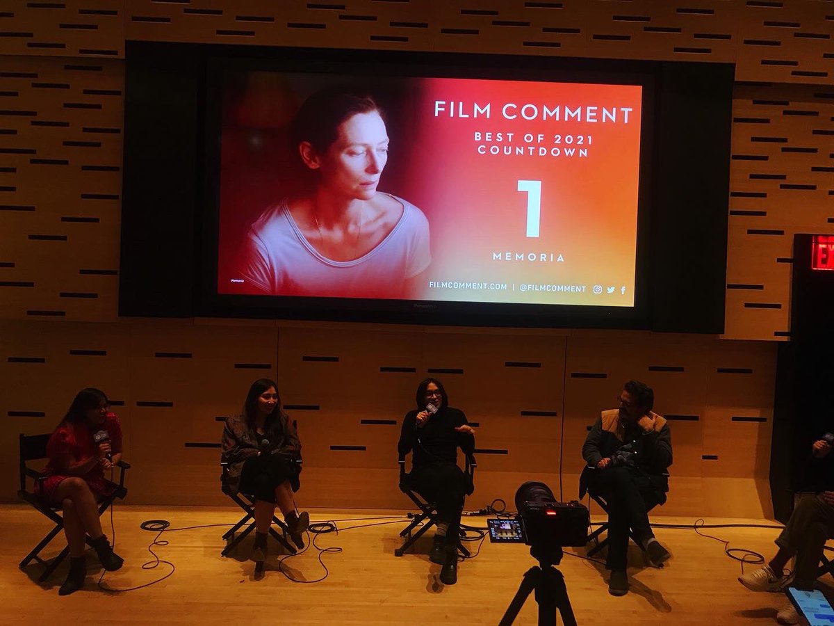 katalina_studio's tweet photo. An evening with film critics discussing the top ten movies of the year according to Film Comment’s list for 2021. #filmcomment #bestfilmsoftheyear #nycfilm https://t.co/sj9WuIIJ7Z