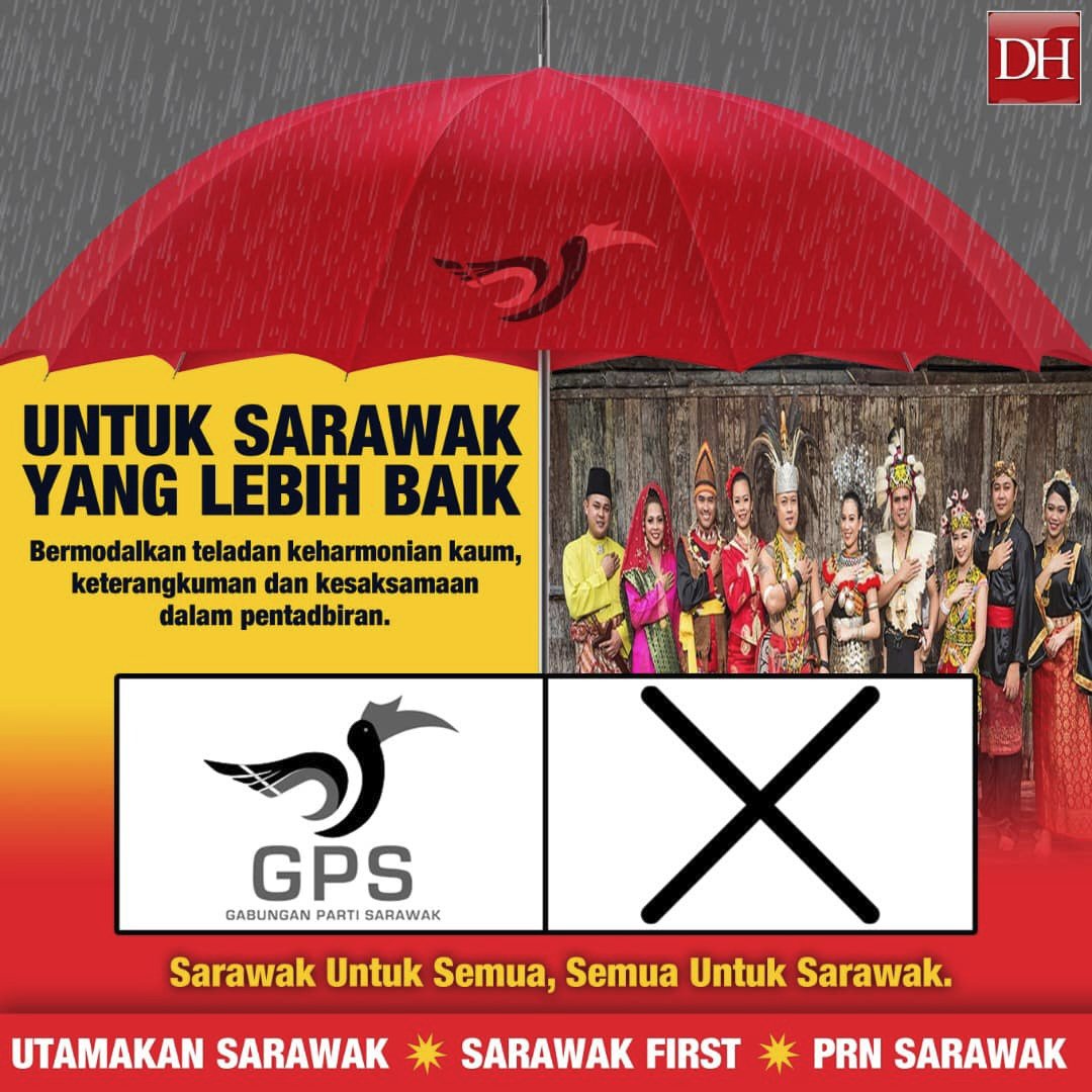Applechanxp's tweet photo. Vote for stability #votegps #SarawakMemilih https://t.co/2czxMlQu4w