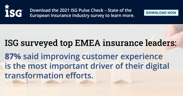Bharti_Charlie's tweet photo. 42% of #insurance and tech execs in Europe believe sharp rise in security issues were one of the the top effects of digitalization. Download the ISG survey on the state of the European insurance industry to find out more. Survey sponsored by #Hexaware #CX https://t.co/uvXrIDDADM https://t.co/EN9h3xQPkY