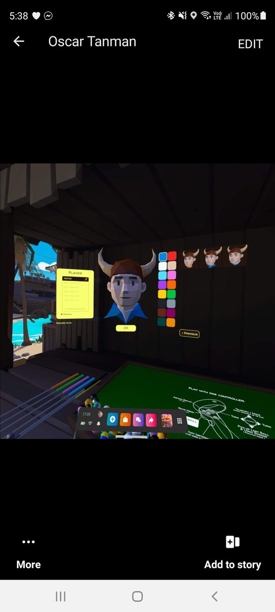 fentonpompey's tweet photo. So @WalkaboutMG have avatar customise now I went for the Viking look 😅#oculas https://t.co/NgsdzCX323