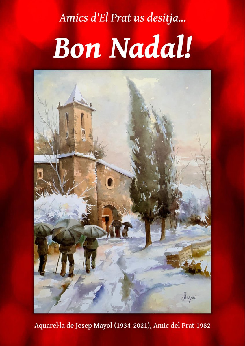 jordgili's tweet photo. @amicsdelprat es prepara per celebrar el #Nadal i us convida a gaudir d"El Poema de Nadal" El proper dijous 23 de desembre a les 19 h a la cripta de S. Pere I S. Pau @elpratradio @periodicdelta @ElPratCultura @elprataldia @ElPratPersones @SardanesPrat https://t.co/njKmpuNMty