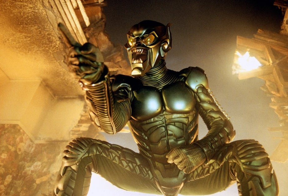 britany_murphs's tweet photo. Willem Dafoe as Green Goblin appreciation tweet. 

Still one of the best comic book villains of all time. https://t.co/U753XhB6Mq