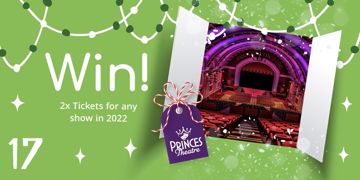 Day 17 of our Christmas Advent Giveaway has arrived!
𝗪𝗜𝗡 2 x tickets for any show in 2022 at @PrincesTheatre

To enter:
🎄 Follow Us
🎄 Retweet this Tweet
🎄 Visit bit.ly/TTTXmasDay17 for 3 more ways to enter!

#TTTAdvent #ChristmasPanto #Competition