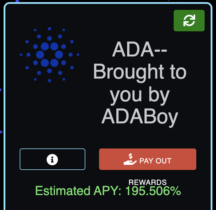 ADABoy's #ADAStaking pool is still seeing a great APY at 195.5%

It's even making #ADABoyNews headlines in articles like in this zycryto article:
zycrypto.com/adaboy-staking…

Questions? Visit the Telegram:
t.me/ADABoyOfficial