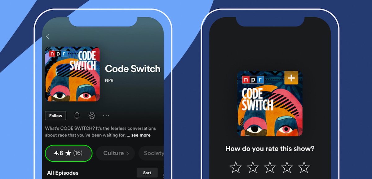 Spotify tarafından verilen bilgiye göre, yakında podcastleri beş yıldız üzerinden notlandırmak mümkün olacak.

medium.com/podcast-evreni…