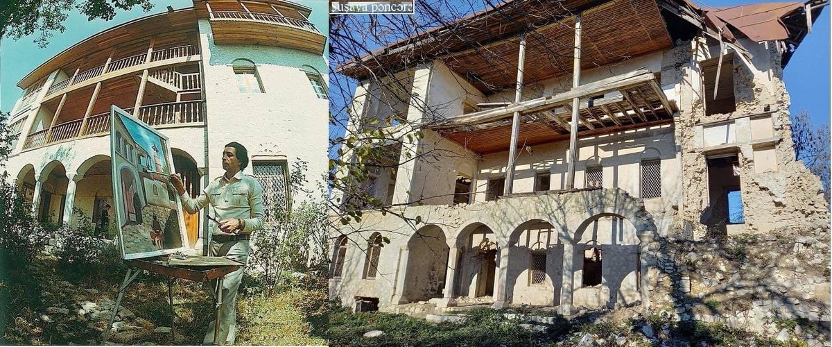 TGanjaliyev's tweet photo. This 19th century building owned by Zohrabbayov family in #Shusha hosted the Art Gallery.
It was heavily vandalized by #Armenia during the years of occupation. https://t.co/nfzLA6yU9s