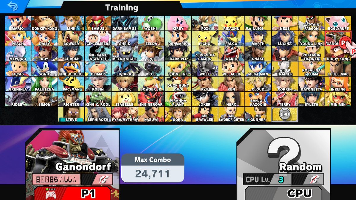 Random_Pingas's tweet image. Yo my Ganon kinda nice 😳

#SmashBros