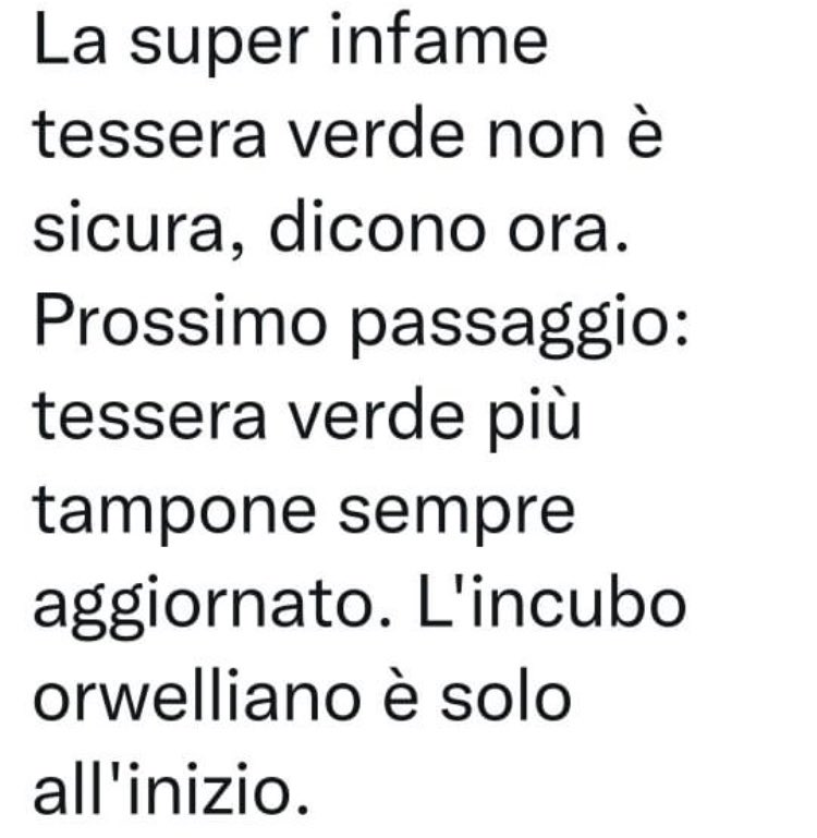 ItCasanova's tweet photo. REGALO NATALIZIO AI SUPER VACCINATI…….. https://t.co/TFzdE0NOlo
