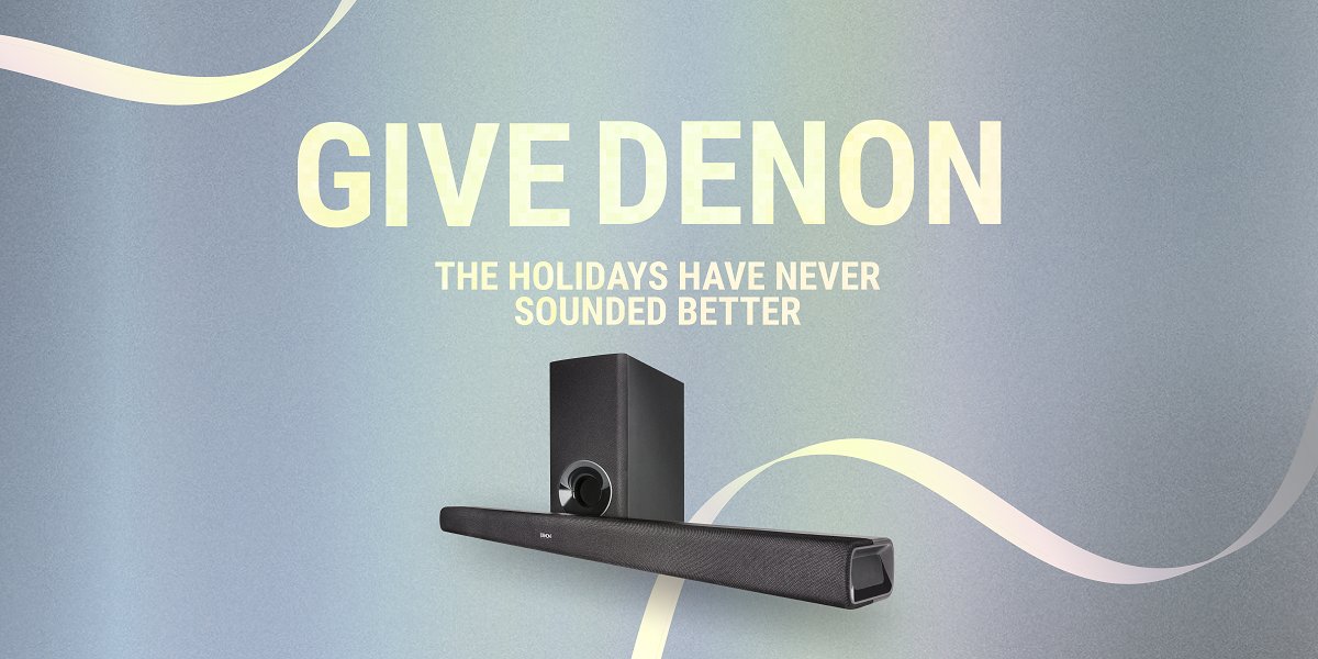 Denon Europe (@denonuk) on Twitter photo Last call for Christmas gifts! 🎄🎁
Give your TV the sound it deserves & save £80 for a limited time on the Denon DHT-S316. Order online by 3pm on 17th December for Pre-Christmas delivery: bit.ly/3scUf6R Last call for Christmas gifts! 🎄🎁
Give your TV the sound it deserves & save £80 for a limited time on the Denon DHT-S316. Order online by 3pm on 17th December for Pre-Christmas delivery: bit.ly/3scUf6R